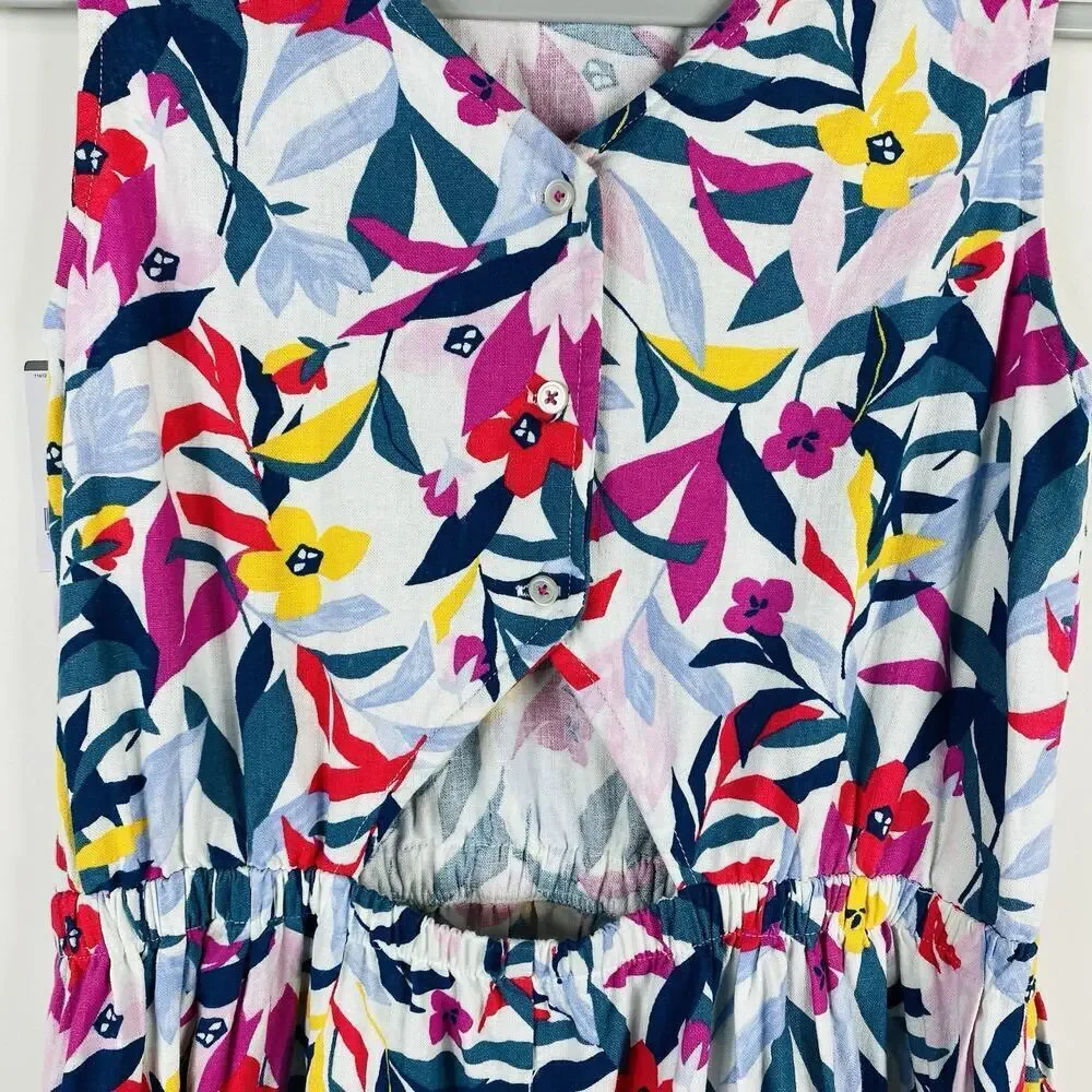 Carter's Size 14 Floral Sleeveless Linen Dress